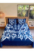 Hand Painted Rayon Bedsheet Set King Size Hand Painted Rayon Bedsheet Set King Size